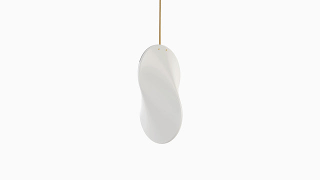 The Oh-Lloyd pendant light has an interesting, amorphous form-factor that seems to change with the observer's position.