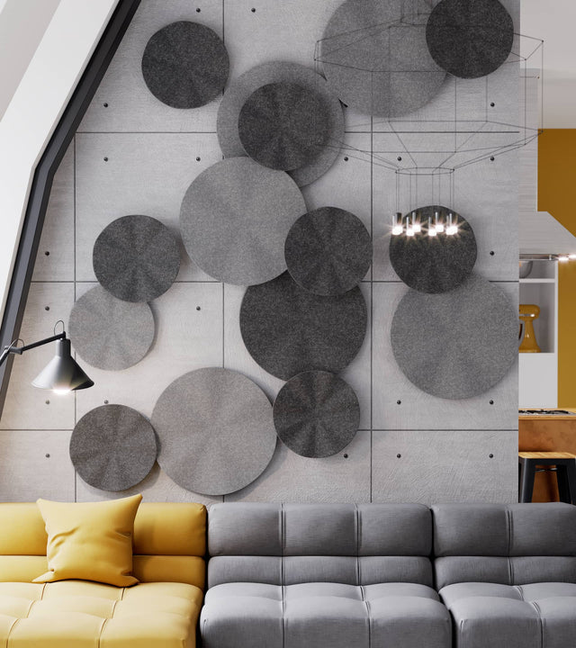 Flutter Acoustic Wall Panels are an aesthetic and effective solution to noise management within both commercial and residential settings. Flutter is available in 2 sizes and a range of colours, and it’s design is inspired by lily pads on a pond surface.