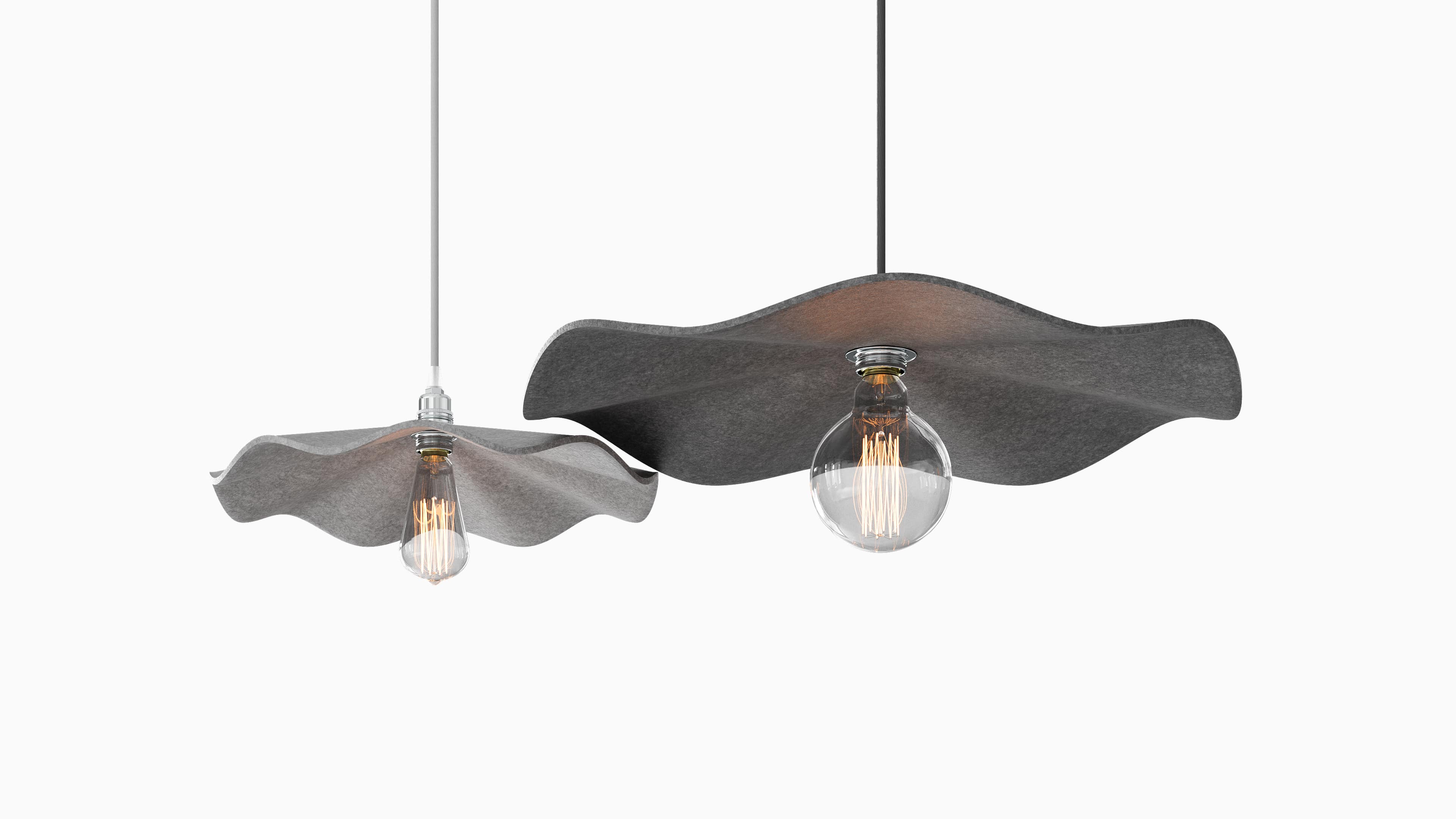 Sound Shell Lighting Sound Absorbing Acoustic Wall Panels And Lights – Sāthē