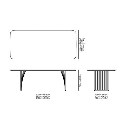 Sheer - Designer Solid Wood Dining Table For The Modern Home | Sāthē